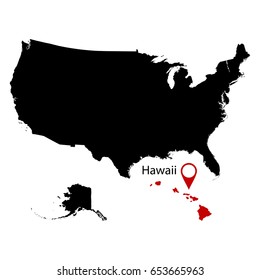 map of the U.S. state of Hawaii 