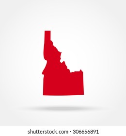 map of the U.S. state of Idaho 