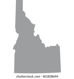 Mapa del estado de Idaho en Estados Unidos 