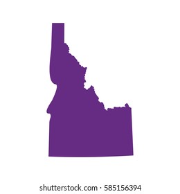 map of the U.S. state of Idaho 
