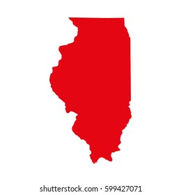 Map Of The U.S. State Of Illinois 