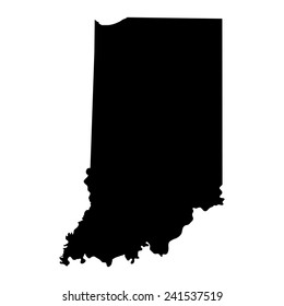 map of the U.S. state of Indiana 