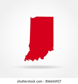 map of the U.S. state of Indiana 