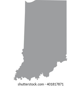 map of the U.S. state of Indiana 