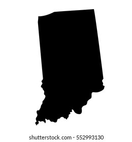 map of the U.S. state of Indiana.