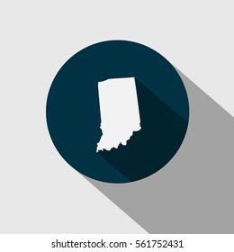 map of the U.S. state of Indiana.