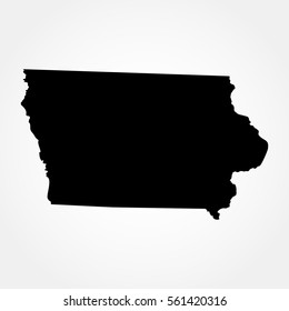 map  U.S. state of Iowa 