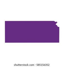 map of the U.S. state of Kansas 