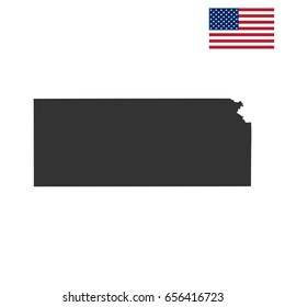 map of the U.S. state of Kansas 