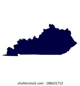 map of the U.S. state of Kentucky 