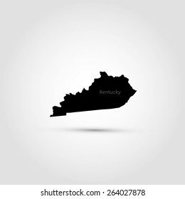 Map of the U.S. state of Kentucky