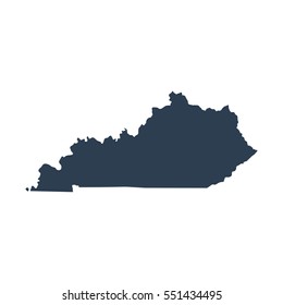 map of the U.S. state of Kentucky 
