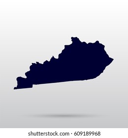 Map of the U.S. state of Kentucky