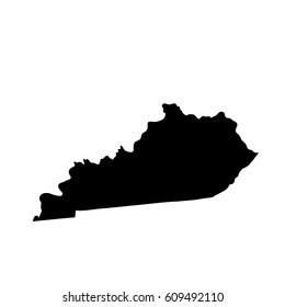 Map of the U.S. state Kentucky
