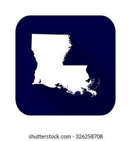 map of the U.S. state of Louisiana 