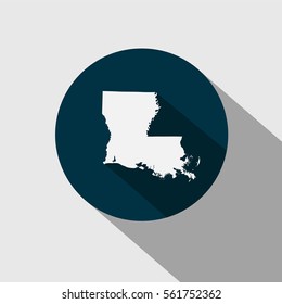 map of the U.S. state of Louisiana
