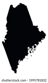 mapa del estado de Maine en Estados Unidos