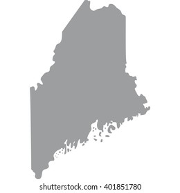 map of the U.S. state of Maine 