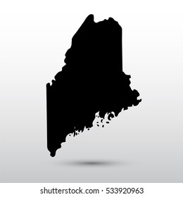 Map of the U.S. state of Maine