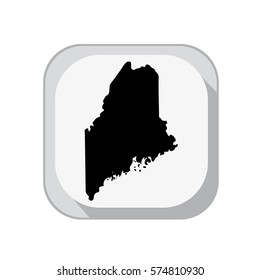 Map of the U.S. state of Maine.