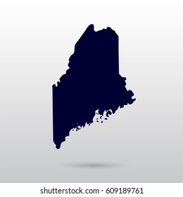 Map of the U.S. state of Maine
