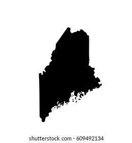 map of the U.S. state Maine 