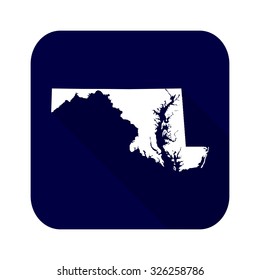 map of the U.S. state of Maryland 