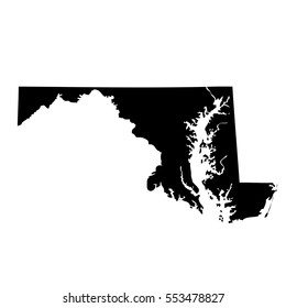 map of the U.S. state of Maryland