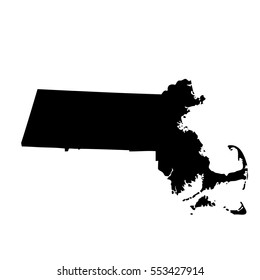 map of the U.S. state of Massachusetts