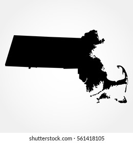 map of the U.S. state  Massachusetts .