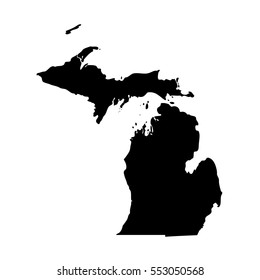 map of the U.S. state of Michigan