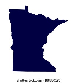 map of the U.S. state of Minnesota 