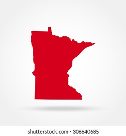 map of the U.S. state of Minnesota 
