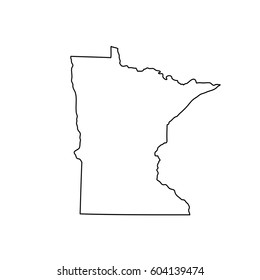 Map of the U.S. state Minnesota