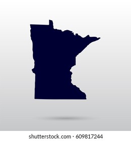 Map of the U.S. state of Minnesota.
