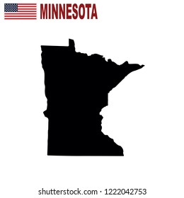 Map of the U.S. state of Minnesota on a white background