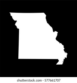 map of the U.S. state of Missouri  vector illustration