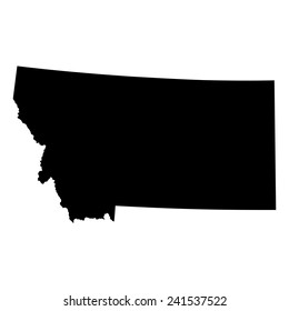 map of the U.S. state of Montana 
