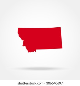 map of the U.S. state of Montana 