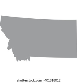 map of the U.S. state of Montana 