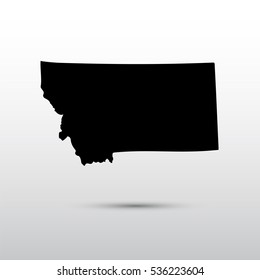 Map of the U.S. state of Montana