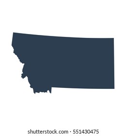 map of the U.S. state of Montana 