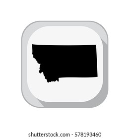 Map of the U.S. state of Montana.