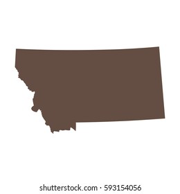 map of the U.S. state of Montana 