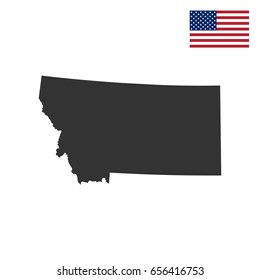 map of the U.S. state of Montana 