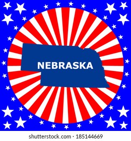 map of the U.S. state of Nebraska