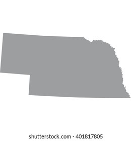 map of the U.S. state of Nebraska 