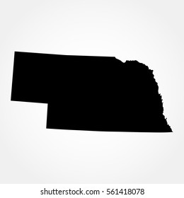 map of the U.S. state of Nebraska .