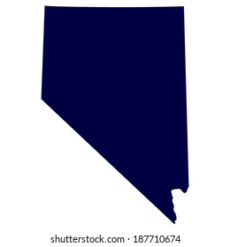 map of the U.S. state of Nevada 