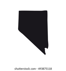 Map of the U.S. state of Nevada on a white background